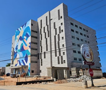 Projeto em obras do novo ibis Styles Maragogi, em Alagoas