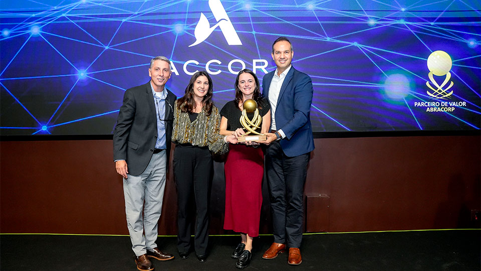 Accor é reconhecida como melhor rede hoteleira pela ABRACORP